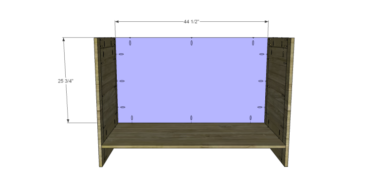 build two-piece armoire lower back