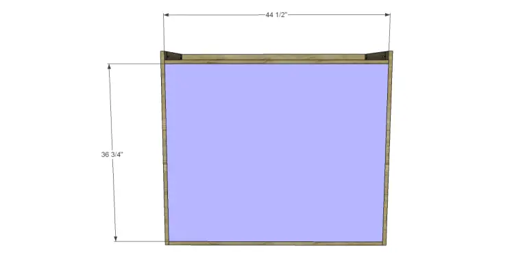 build two-piece armoire upper back