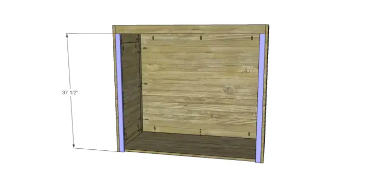 build two-piece armoire door frame