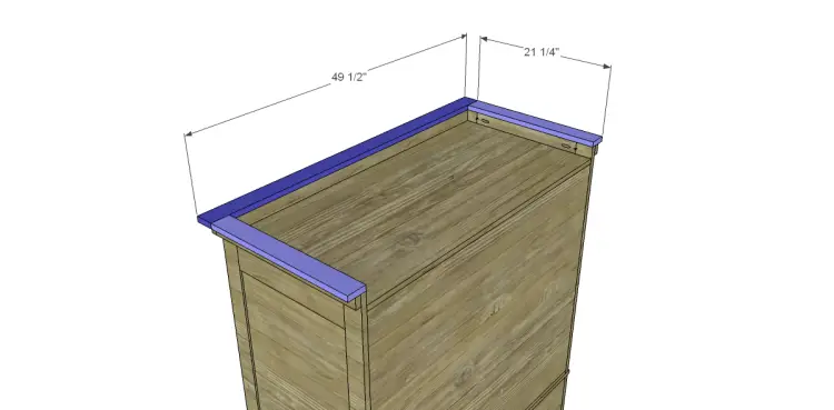 build two-piece armoire trim 2