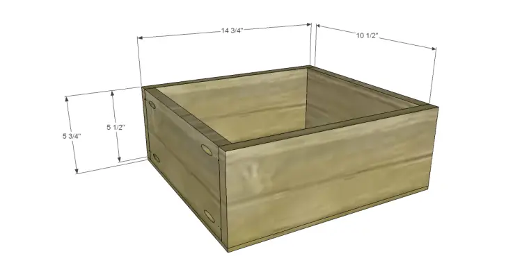 plans to build the Ames Chest large drawer box