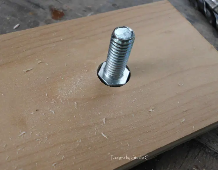 How to Make Glass Knob Wall Hooks hole should be deep enough for a bolt head