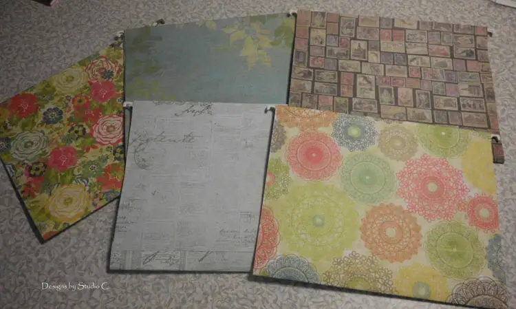 How to Update Hanging File Folders assorted decorative folders