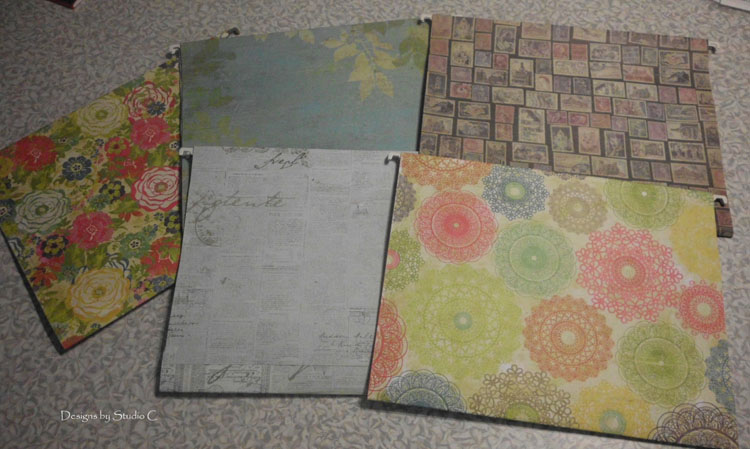 How to Update Hanging File Folders assorted decorative folders