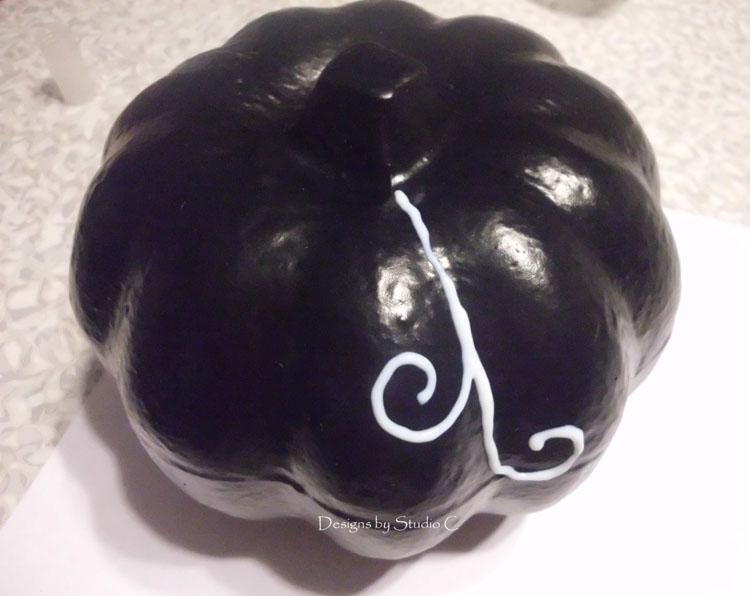 dollar store halloween pumpkin spray paint first