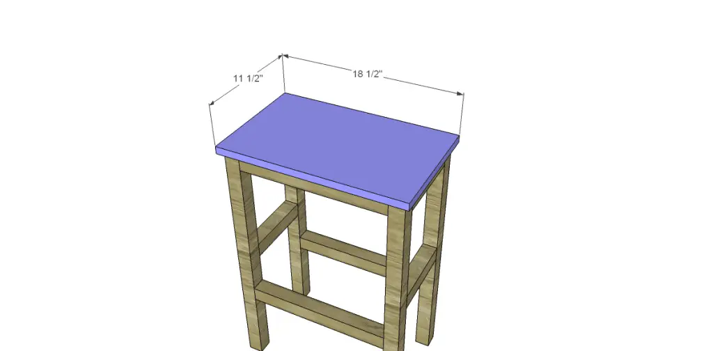 Free Plans to Build a Simple 30" Barstool 7