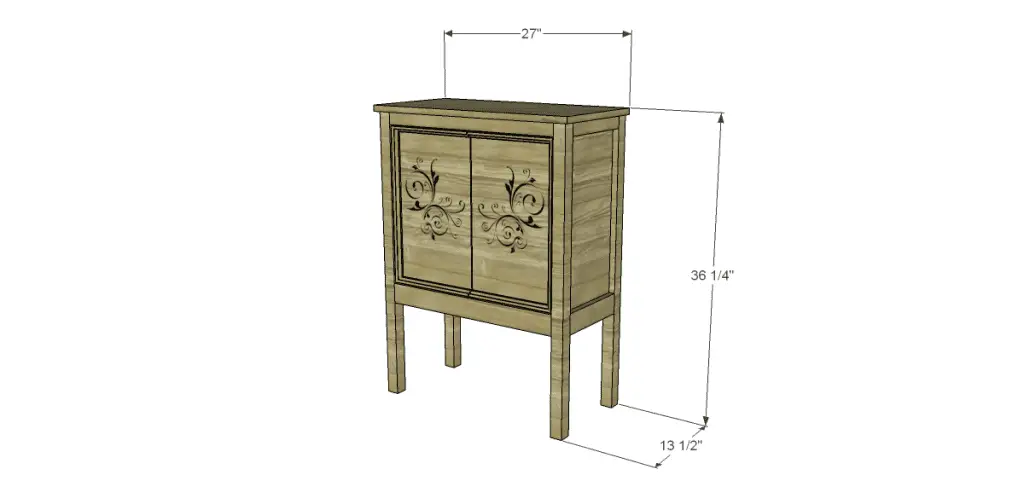 Free Plans to Build a Pier One Inspired Rivet Cabinet