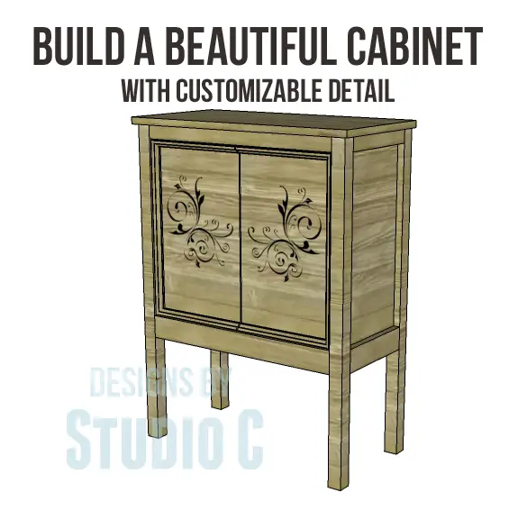 Free Plans to Build a Pier One Inspired Rivet Cabinet