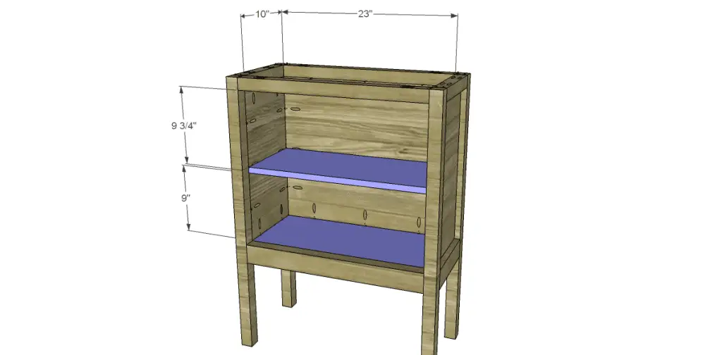 Free Plans to Build a Pier One Inspired Rivet Cabinet_Shelf & Bottom
