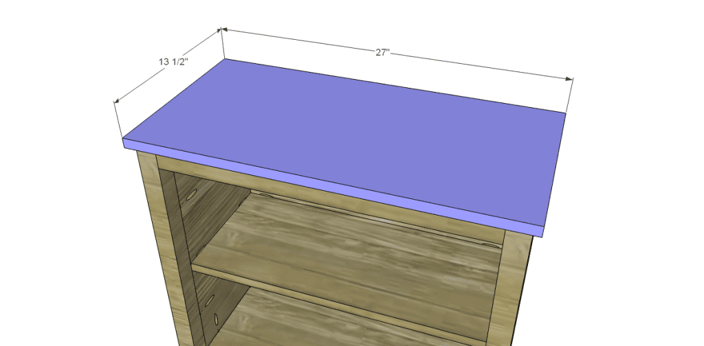 Free Plans to Build a Pier One Inspired Rivet Cabinet_Top
