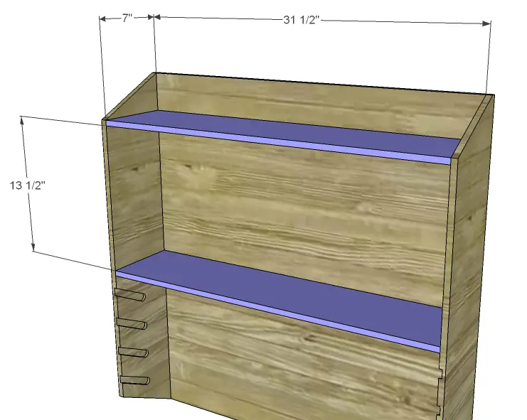 build  a wall craft organizer shelves