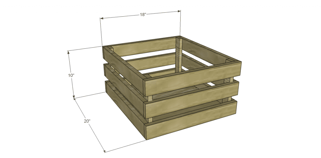 Plans to Build the Crates for the Napa Style Inspired San Marcos Sideboard