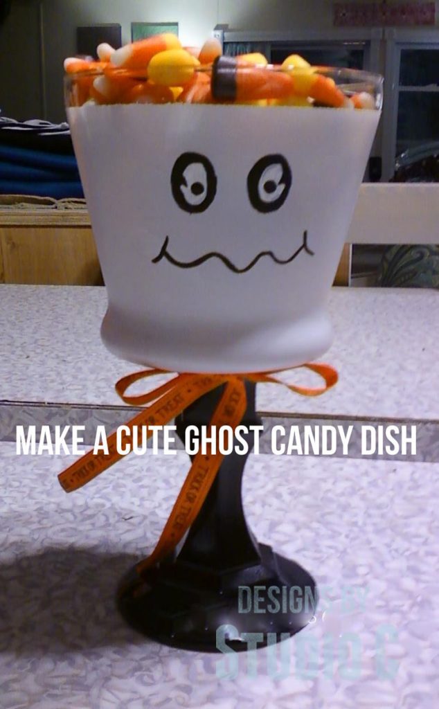 How to Make a Cute Ghost Candy Dish 
