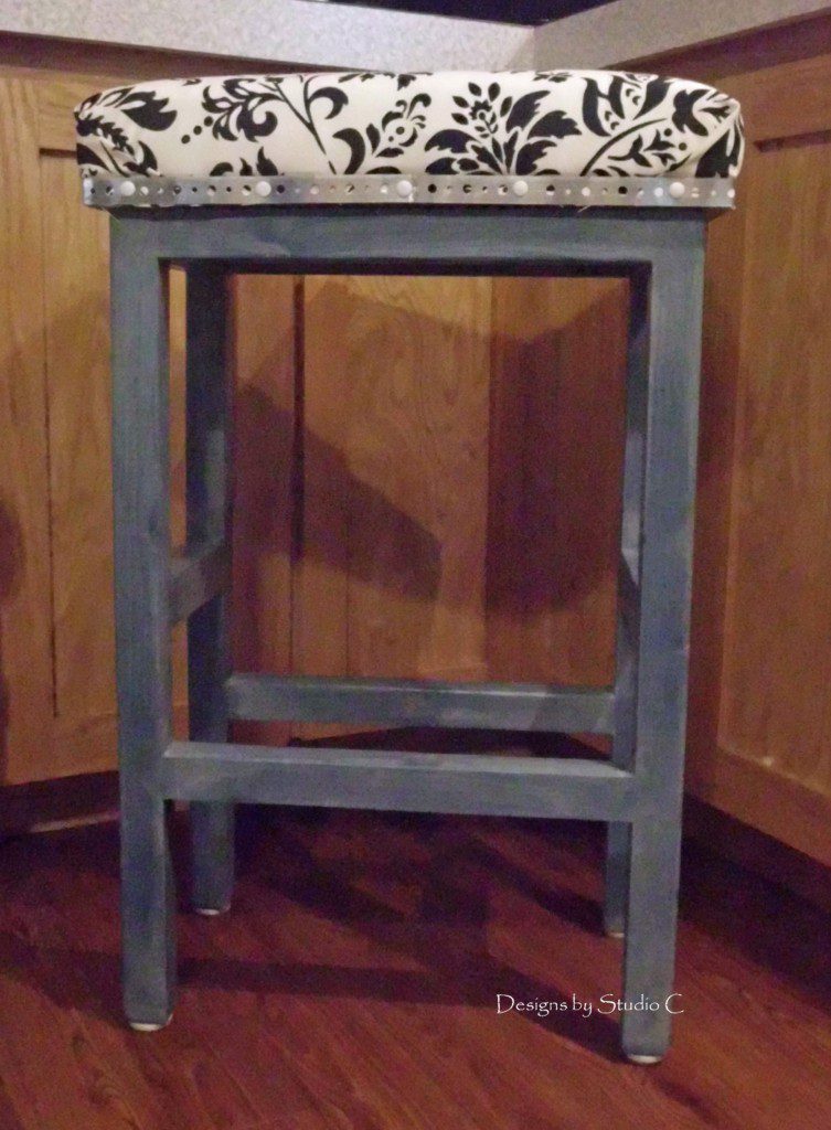 building upholstering simple barstool