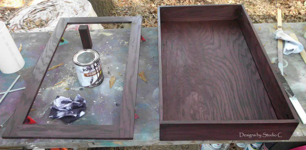 How to Plan and Build a Custom Cabinet Part 2 stain