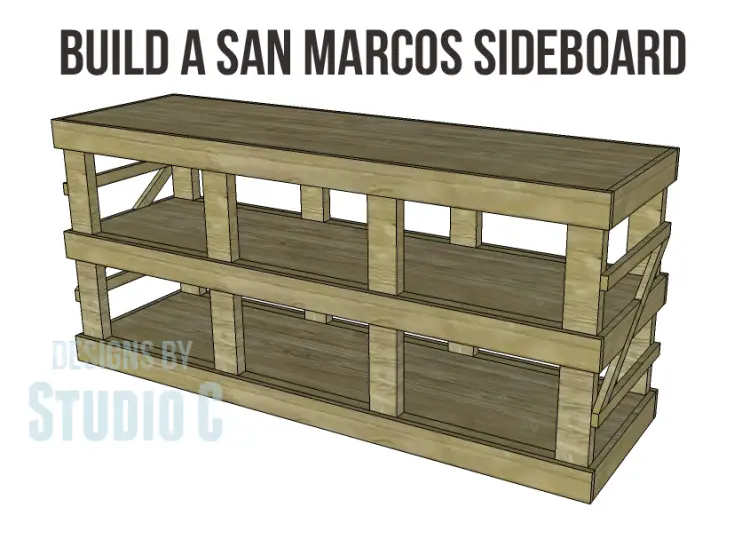 Plans to Build a Napa Style Inspired San Marcos Sideboard_Copy