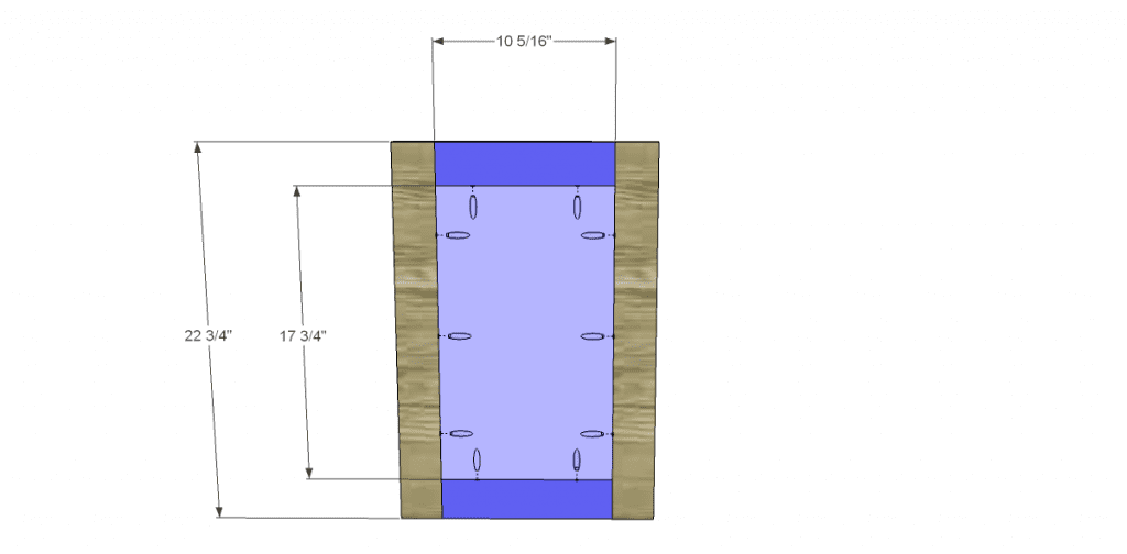 plans to build slim sideboard door assembly
