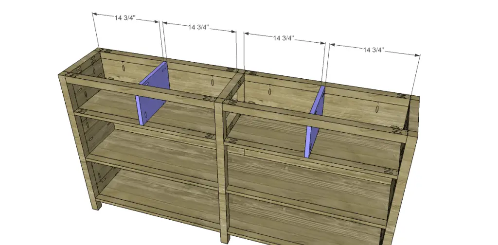 plans to build slim sideboard dividers installed