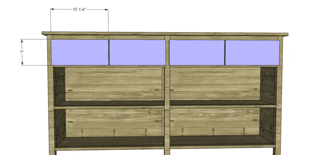 plans to build slim sideboard drawer fronts