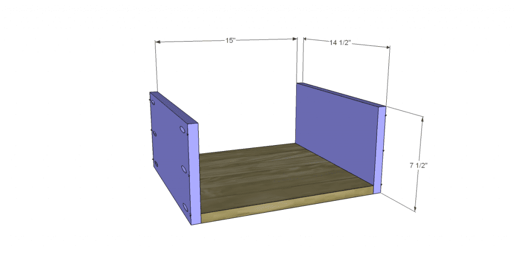 free plans to build a wisteria inspired chinese butcher table_Lg Drawer BS