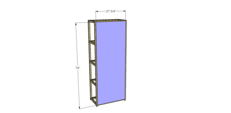 crate and barrel inspired brey bookcase back