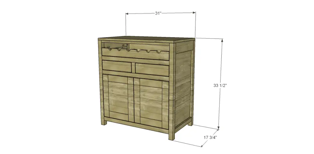 Free Plans to Build a Grandin Road Inspired Adele Wine Cabinet 1
