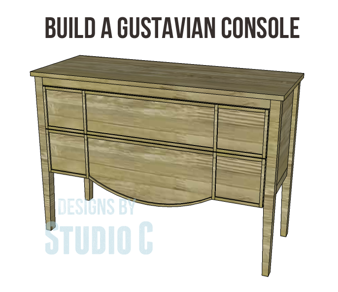 free furniture plans build gustavian console