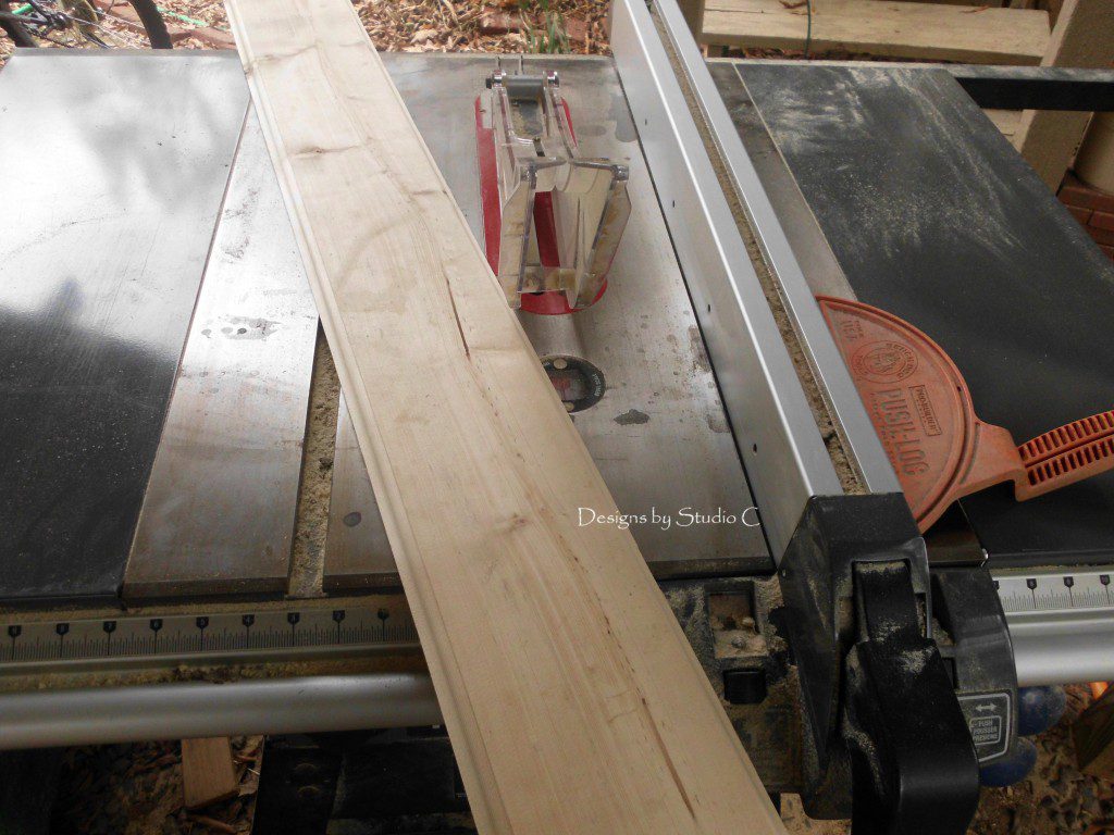 how to make trim using a router and a table saw prepping to cut