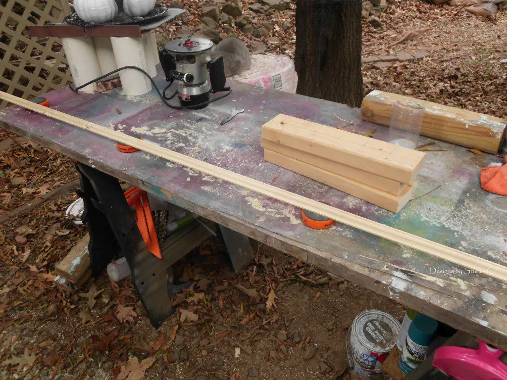how to make trim using a router and a table saw overall view