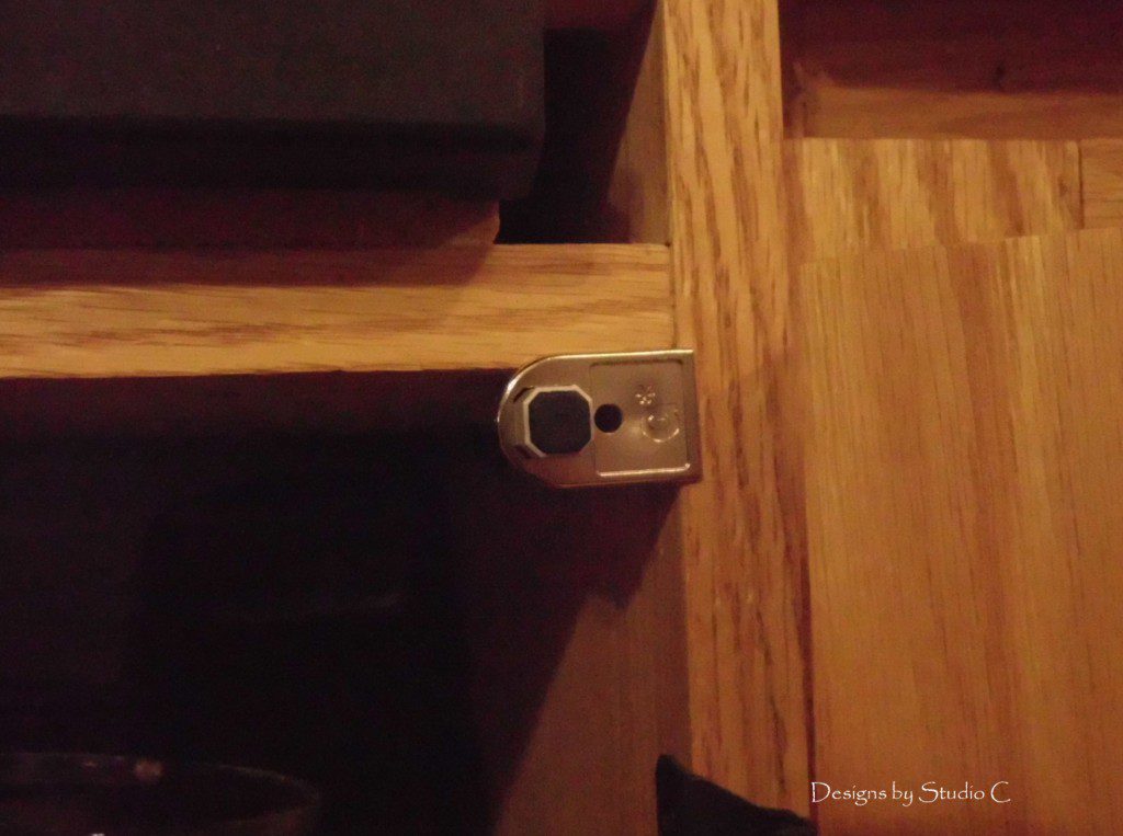 How to Install Dampers on Cabinet Doors close up