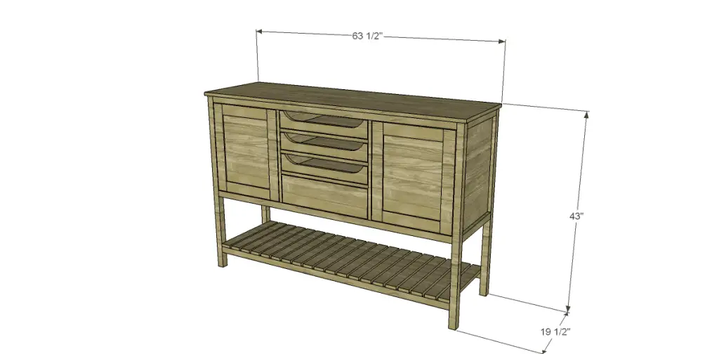 Free Plans to Build a Joss Main Inspired Farmhouse Sideboard