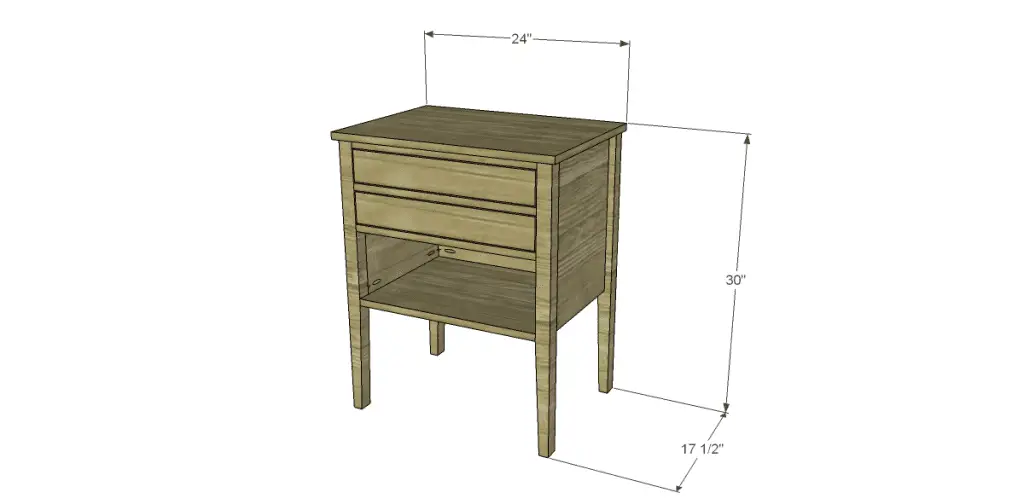 Free Plans to Build a Wisteria Inspired Dreamy Bedside Table