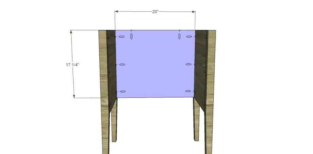 Free Plans to Build a Wisteria Inspired Dreamy Bedside Table_Back