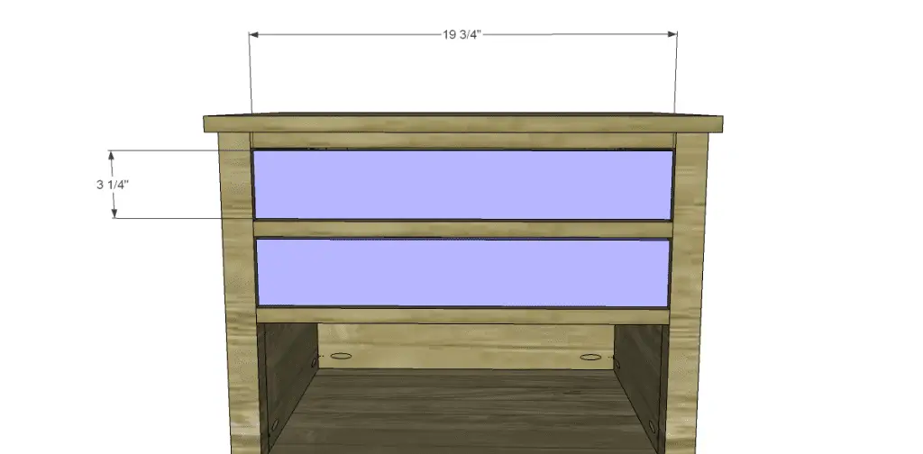 Free Plans to Build a Wisteria Inspired Dreamy Bedside Table_Drawer Fronts