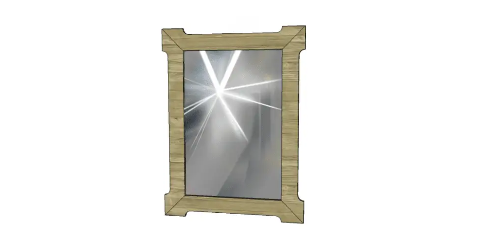 Free Plans to Build a Joss & Main Branford Mirror Frame_Mirror