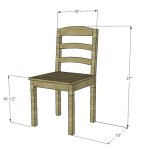 free plans to build a dining chair 1 featured image with dimensions