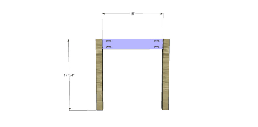 Free Plans to Build a Dining Chair 1_Front Frame