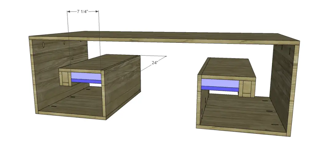 Free Plans to Build a Horchow Inspired Key Coffee Table_Assembly 2