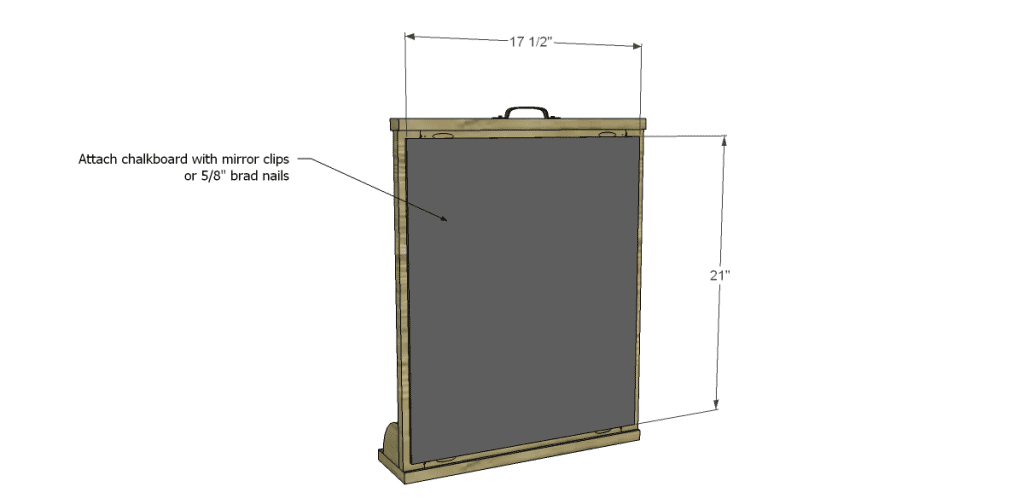 Free Plans to Build an Apple Art Easel_Chalkboard