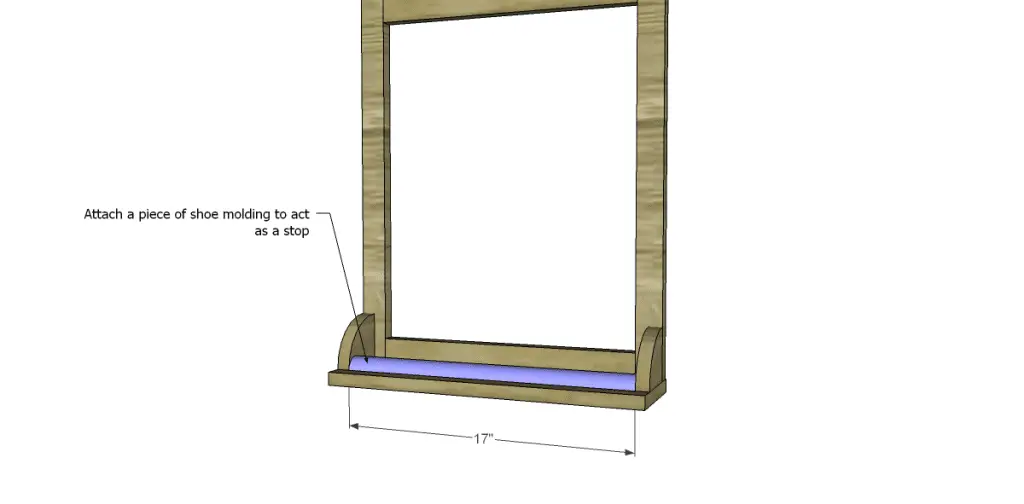 Free Plans to Build an Apple Art Easel_Shoe Molding