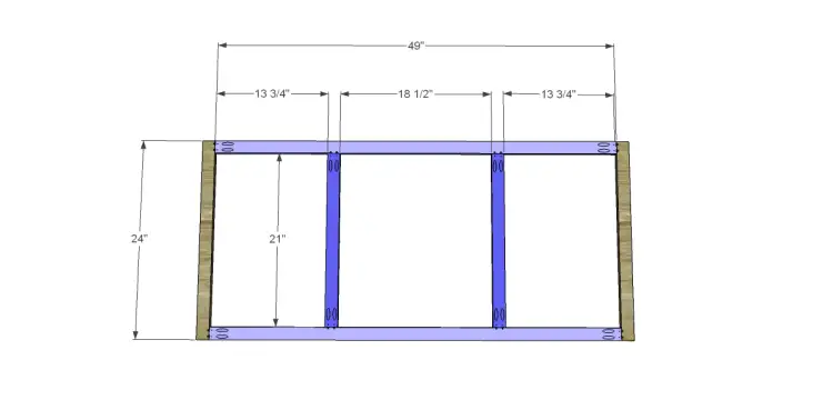 Free Plans to Build a Pottery Barn Inspired Shelton Kitchen Island_Base Frame