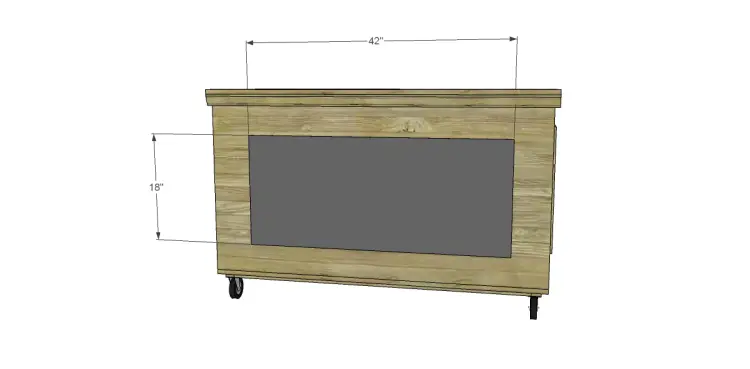 Free Plans to Build a Pottery Barn Inspired Shelton Kitchen Island_Chalkboard
