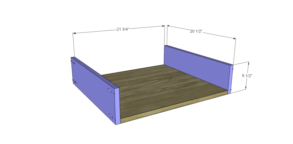Free Plans to Build a New American Barnwood Kitchen Island_Drawer BS