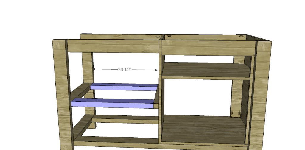 Free Plans to Build a New American Barnwood Kitchen Island_Upper Slat Supports 2