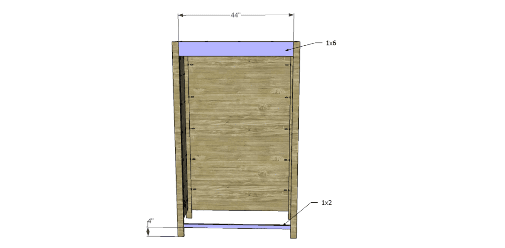 Free Plans to Build a 19th Century American Wardrobe_Front Stretchers