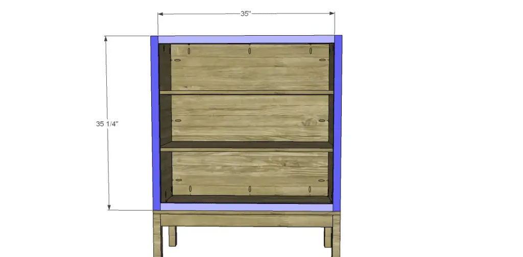 Free Plans to Build a Viva Terra Inspired Tradewinds Armoire_Front Frame