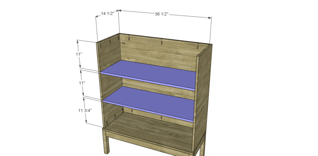 Free Plans to Build a Viva Terra Inspired Tradewinds Armoire_Shelves