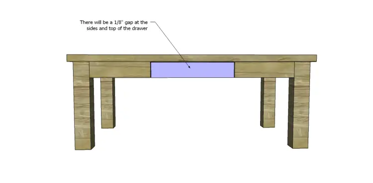 Free Plans for a Joss & Main Inspired Lodge Coffee Table_Drawer Front