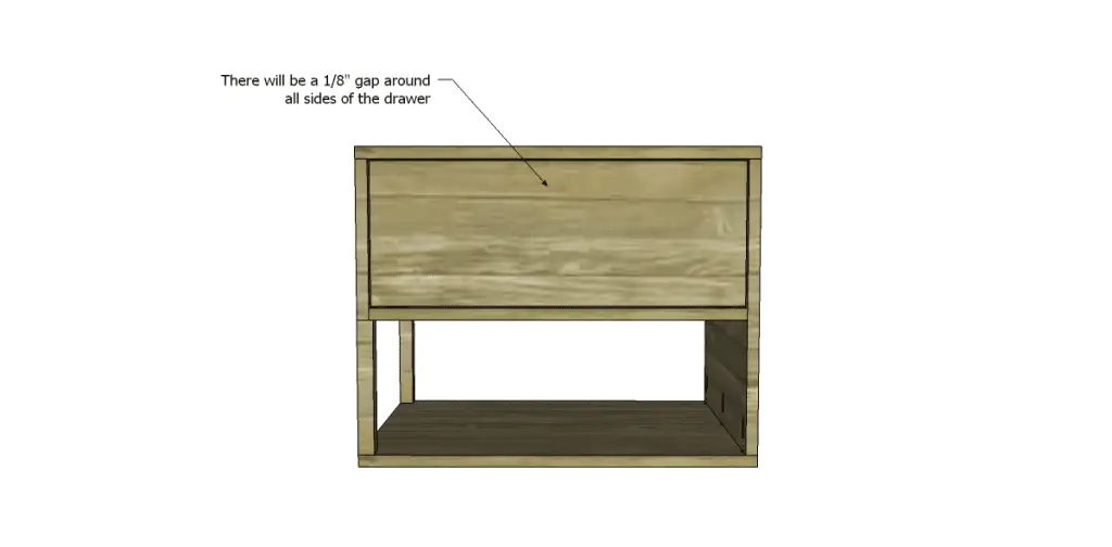 Free Plans to Build a One Kings Lane Inspired Harrison End Table_Drawer