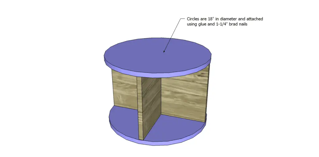 Free Plans to Build a Storage Ottoman on Casters_Top & Bottom